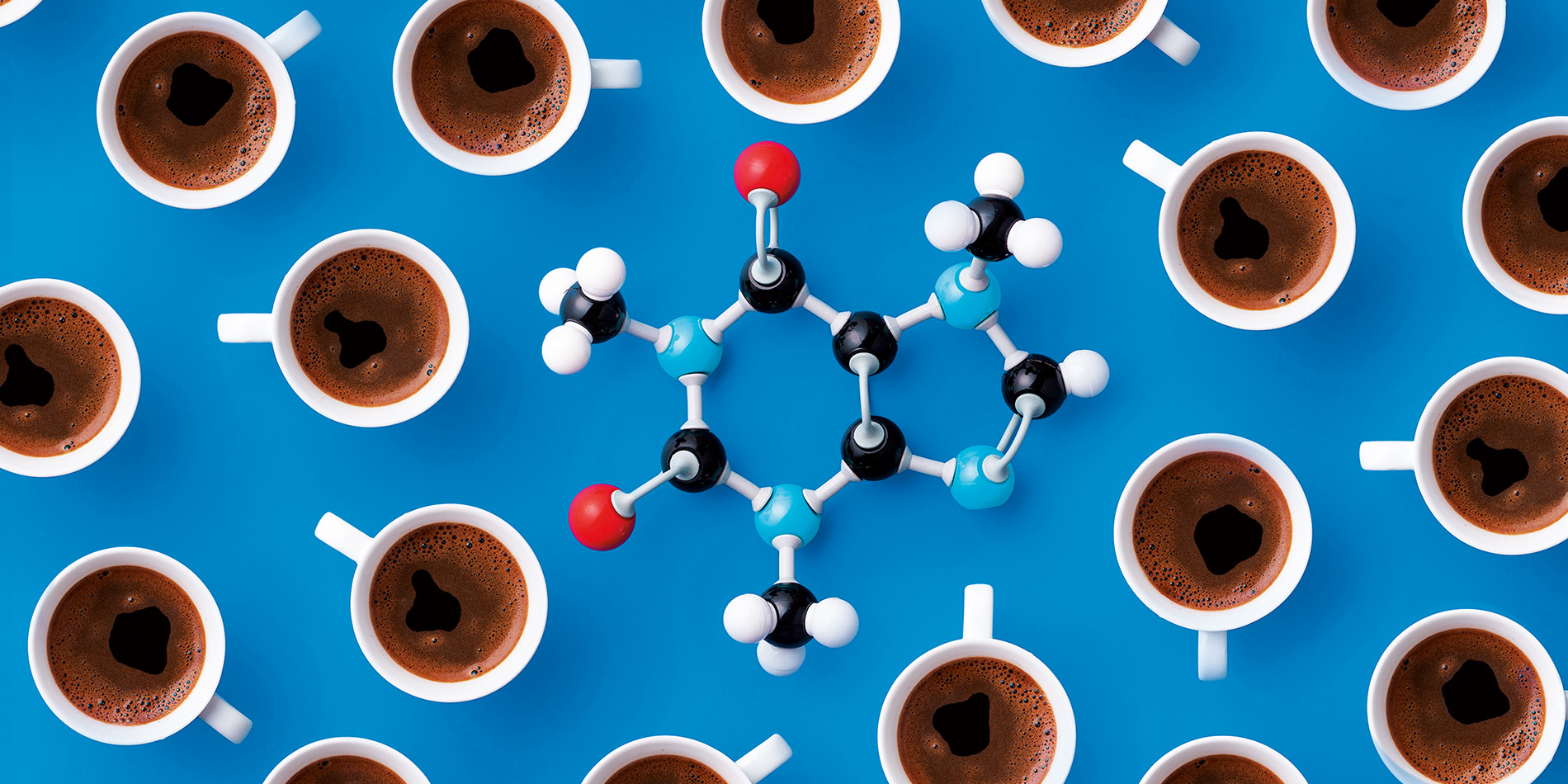 illustration of coffee and science