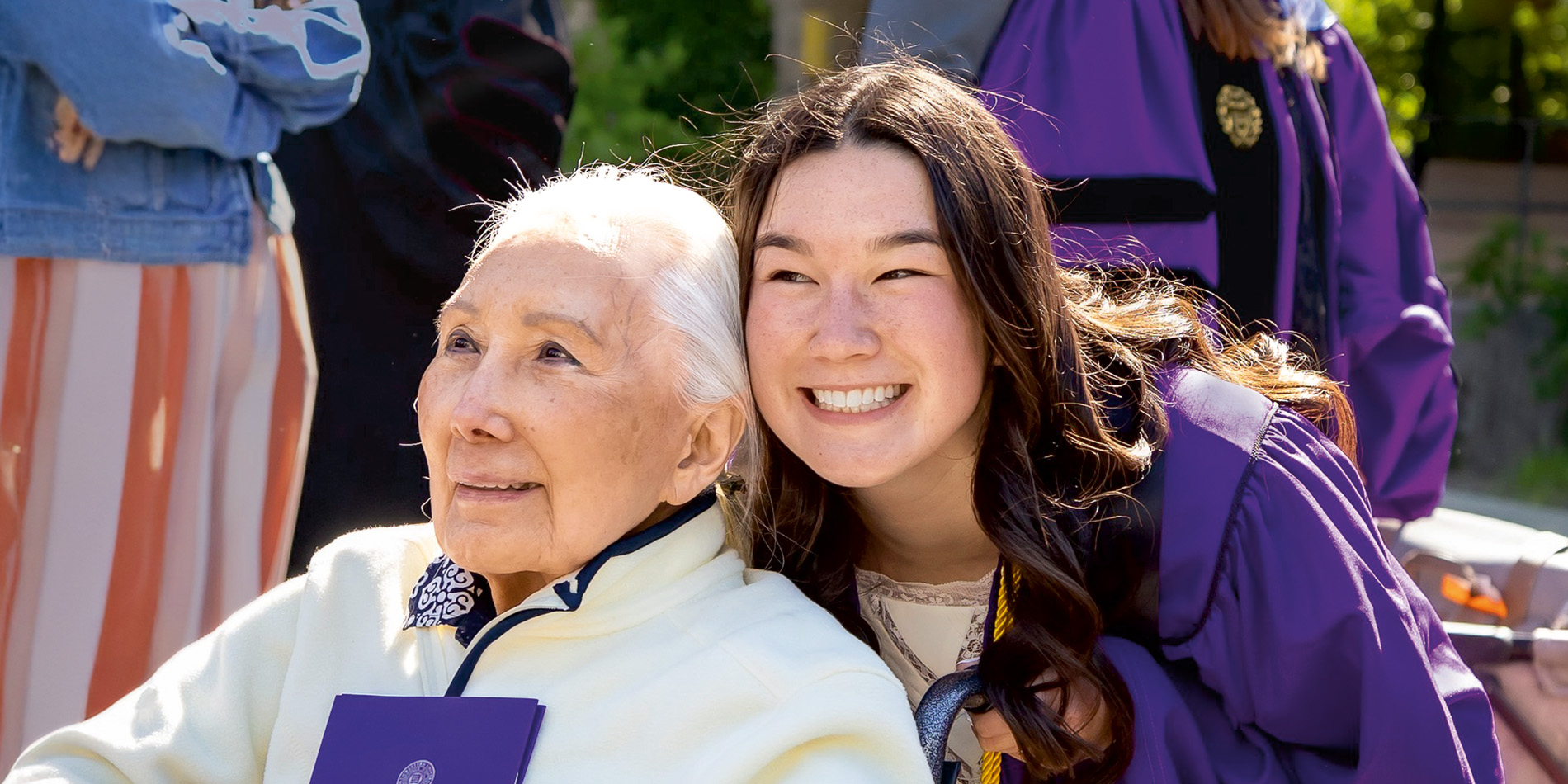 Graduate with an older relative 