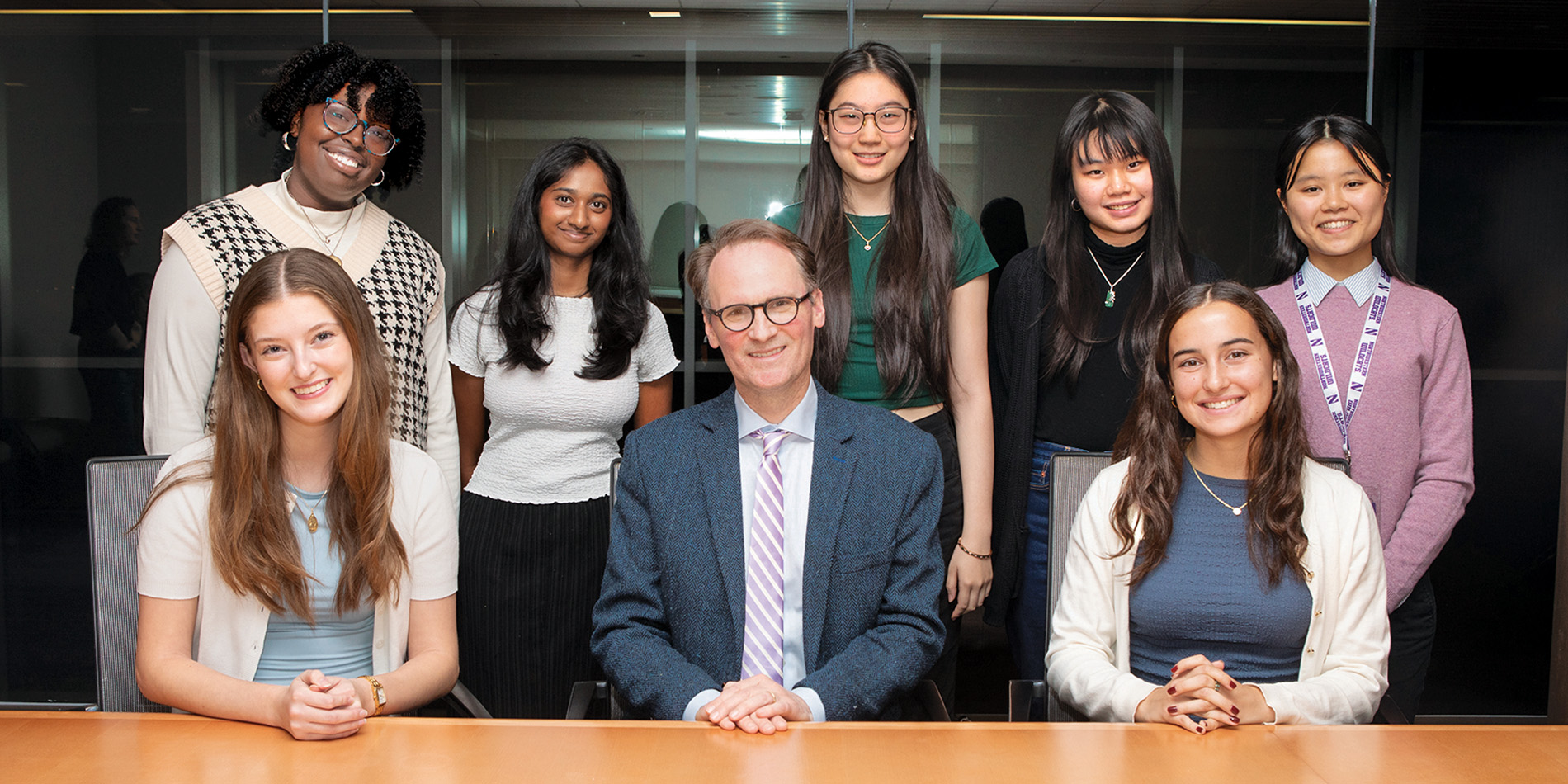John Palfrey with students