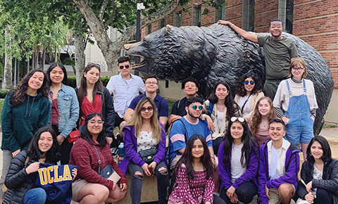 Academy students visit the University of California, Los Angeles