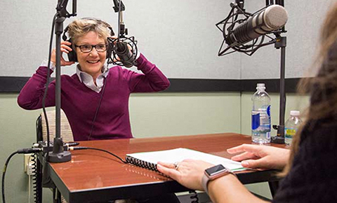 Mary Daly during her podcast Women in Economics.