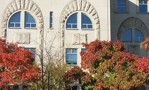 Annenberg Hall in the Fall